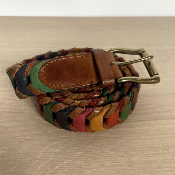 Cole Haan Leather Chain link belt multicolor L/38 unisex - Picture 5 of 8